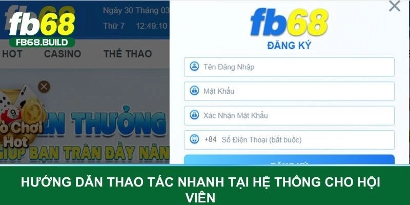 Hướng dẫn thao tác nhanh