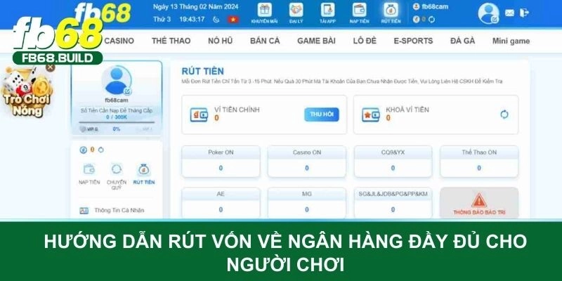 Hướng dẫn thao tác rút