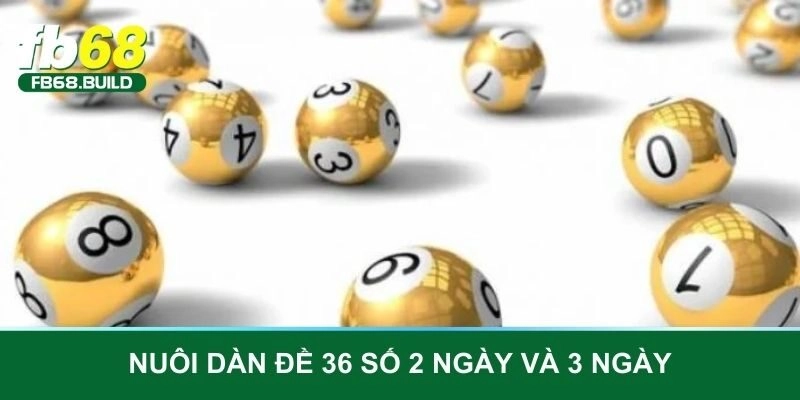 Nuôi đề 36 số khung 2-3 ngày