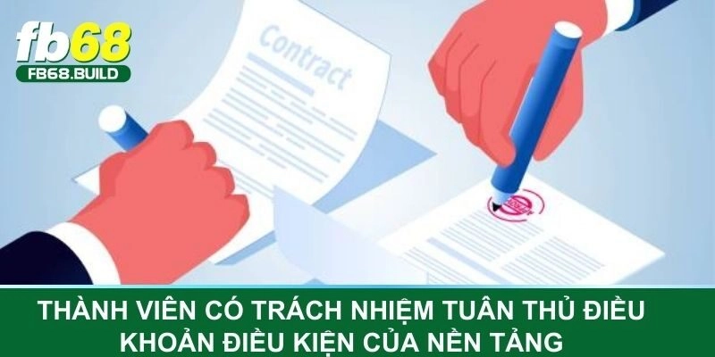 Thành viên có trách nhiệm tuân thủ điều khoản điều kiện của nền tảng